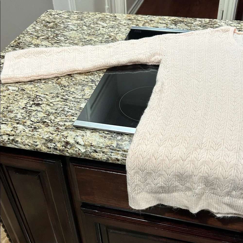 Chico's Light Tan V-Neck Sweater - Picture 3 of 4